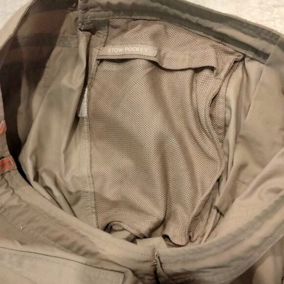 The North Face Women's 14 Nylon Roll Pants Beige Drawstring Hiking Stow Pocket - Picture 7 of 9